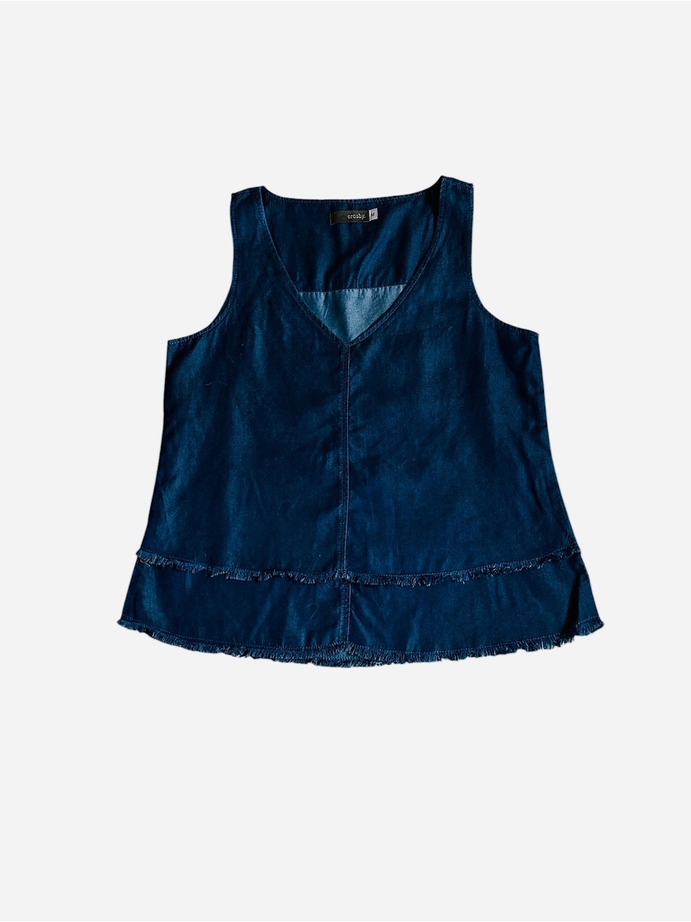 Crosby Denim V-Neck Sleeveless Top